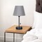 Set of 2 Modern Bedside Table Lamps – Dual USB Charging Ports & AC Outlet, Sleek Fabric Shade & Metal Base – Nightstand Lamps for Bedroom, Office, or Dorm
